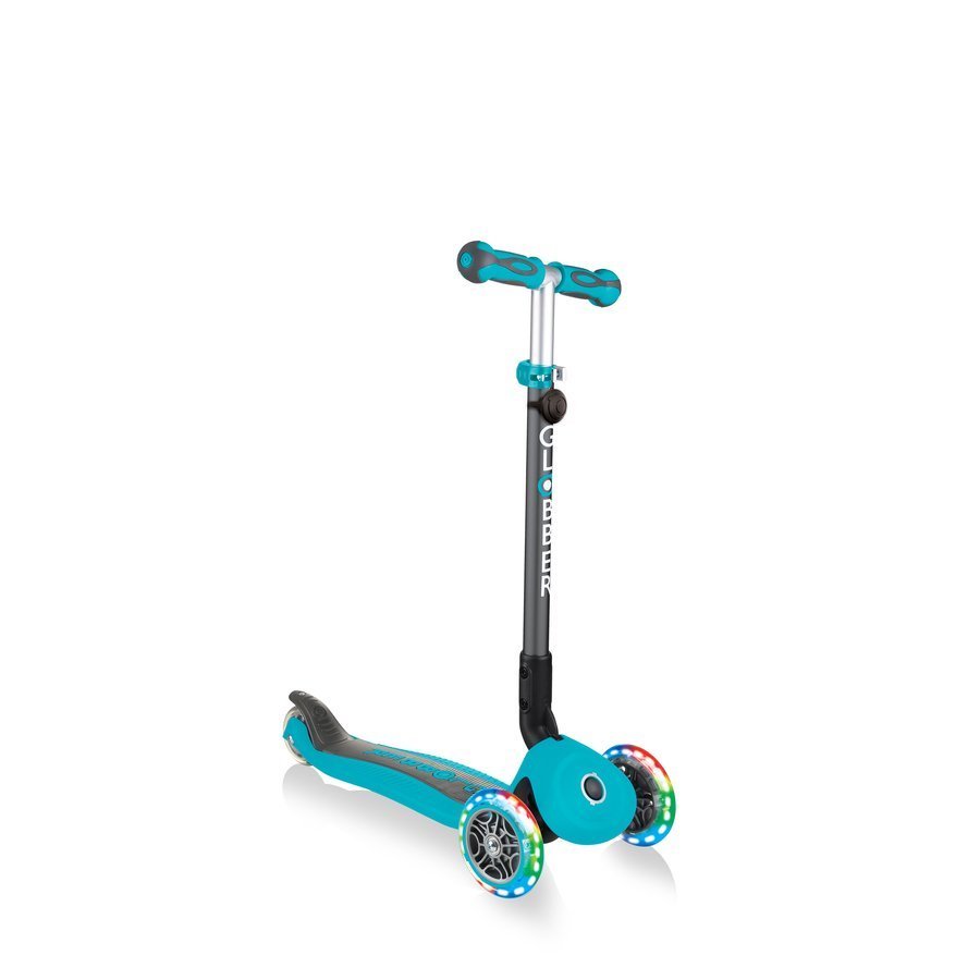 Детский самокат Globber GO-UP Deluxe Lights 5 в 1 Teal 646-105