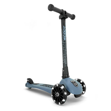 Самокат Scoot and Ride Highwaykick 3 LED Steel | toshka