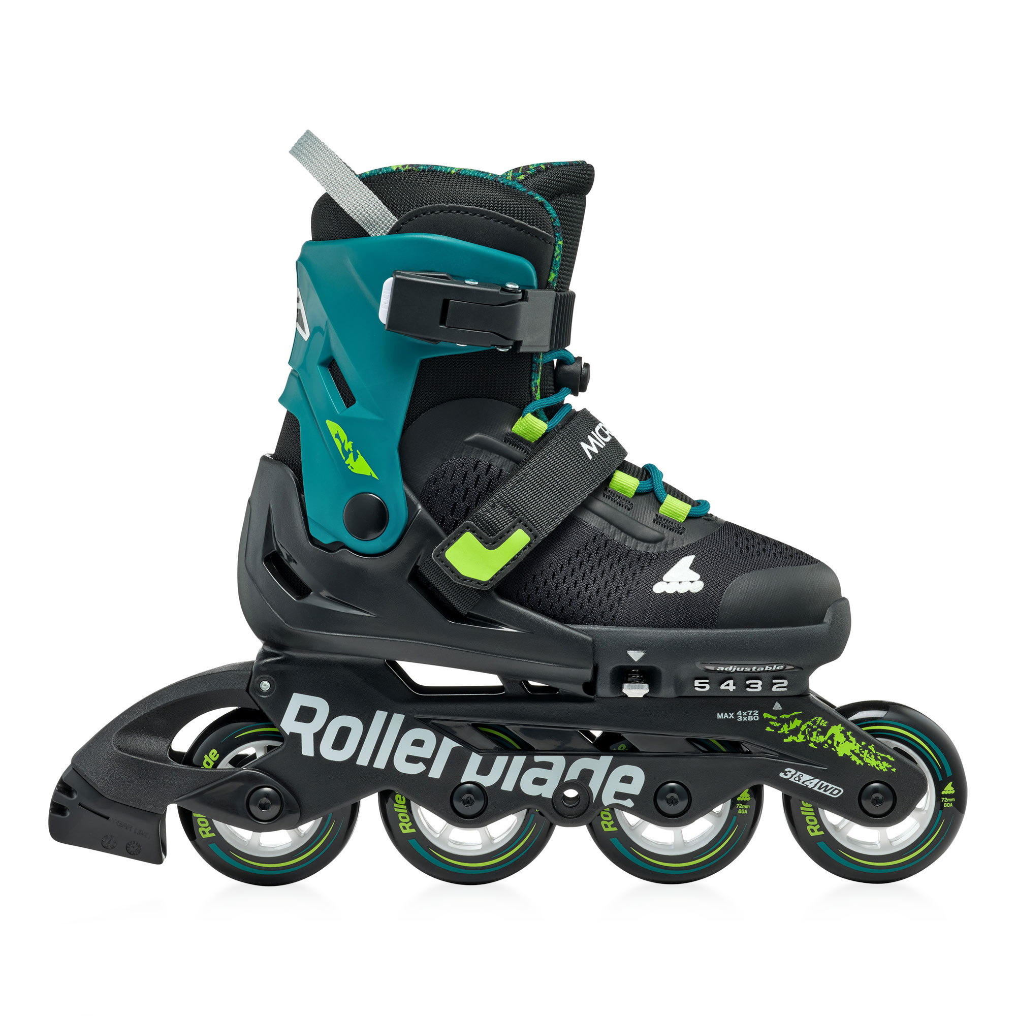 RRL アロー　カラーピン Дитячі розсувні ролики Rollerblade Microblade XT black-petrol